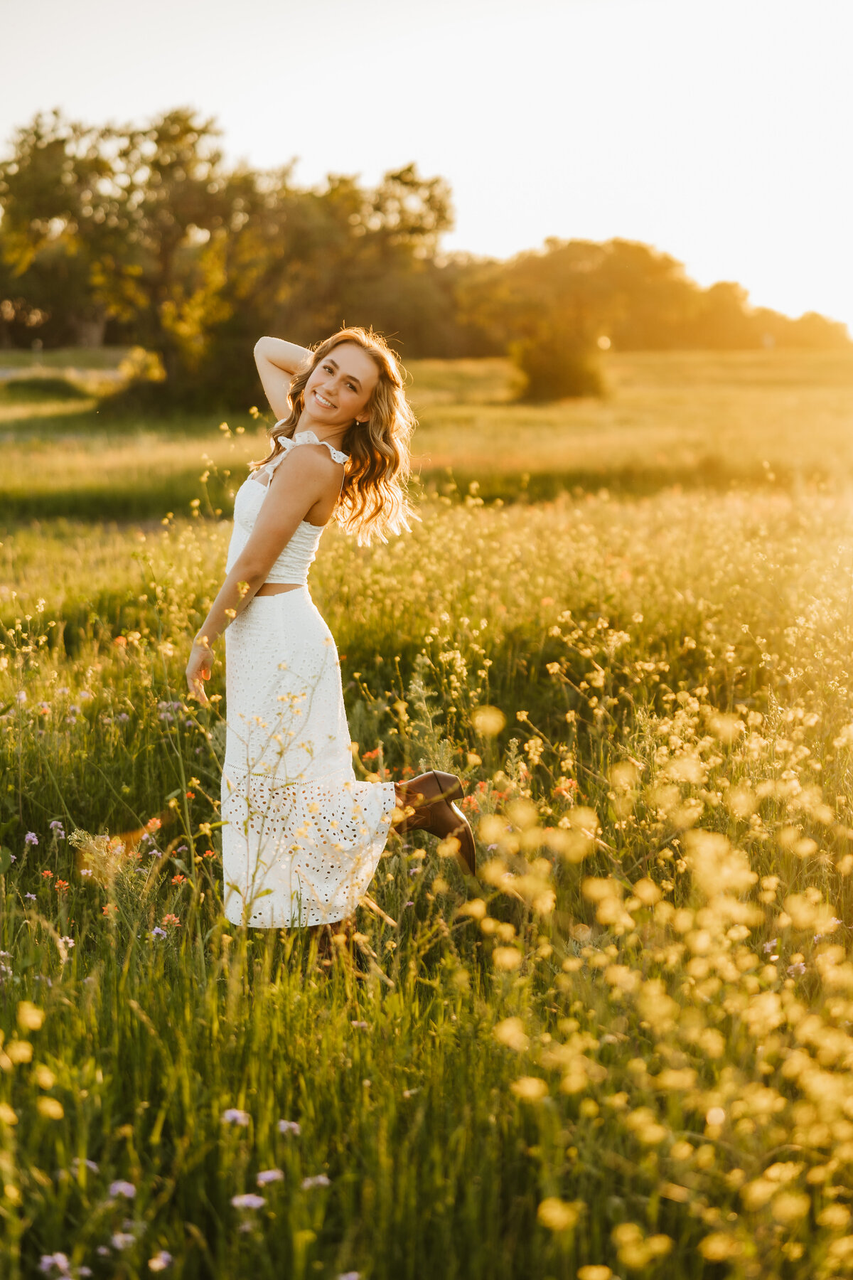 wimberley senior pictures in flowers