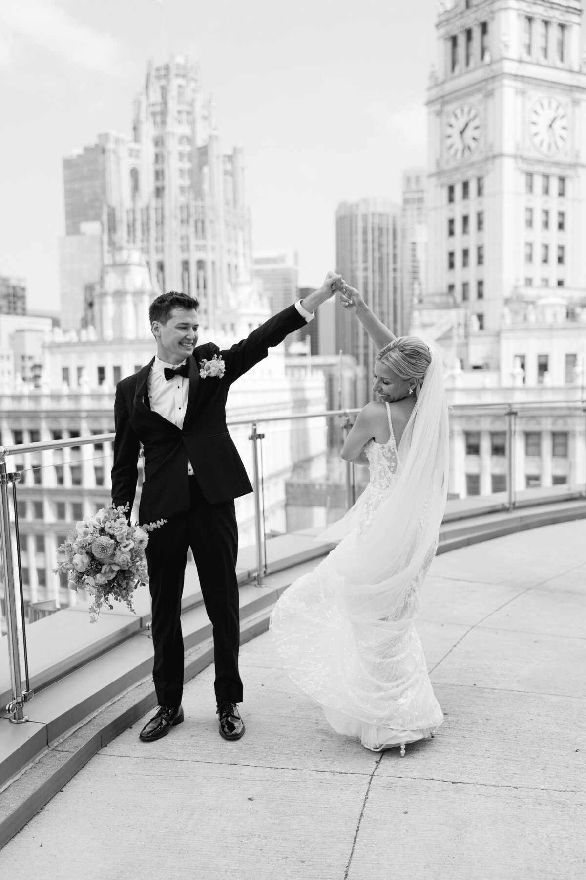 Chicago Theatre on the Lake Wedding Taylor & Eric-78
