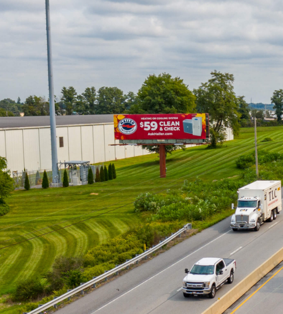 Haller billboard placement along highway