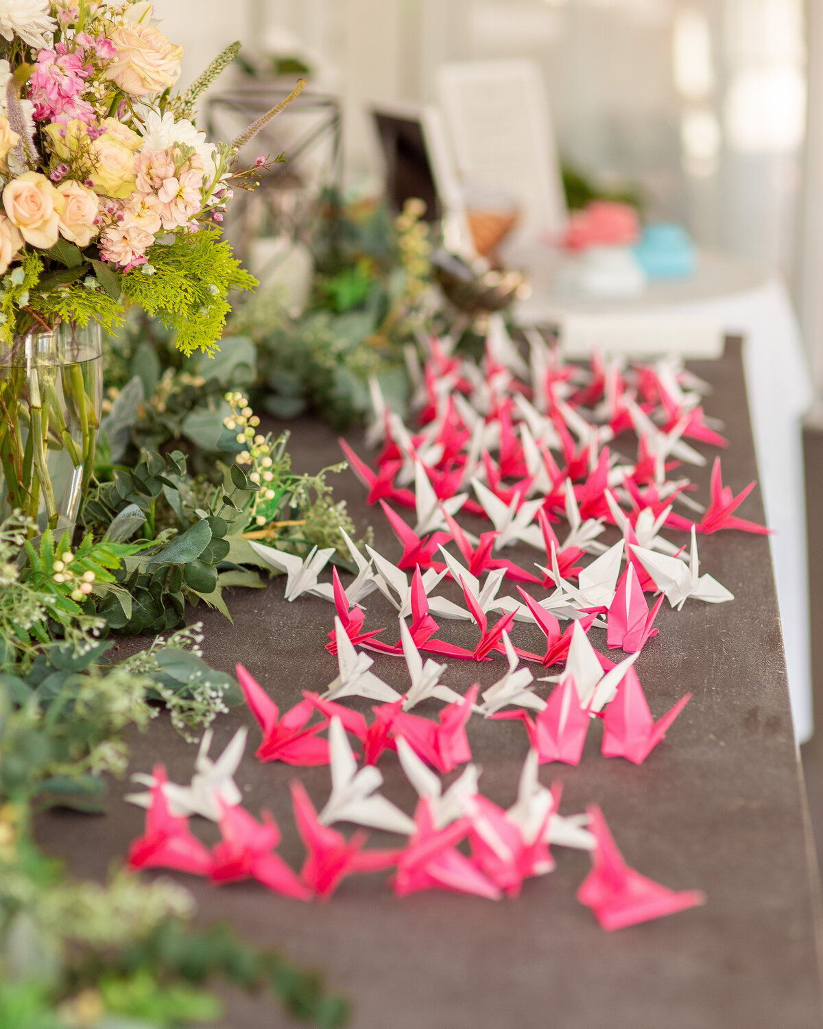 Paper crane seating chart.