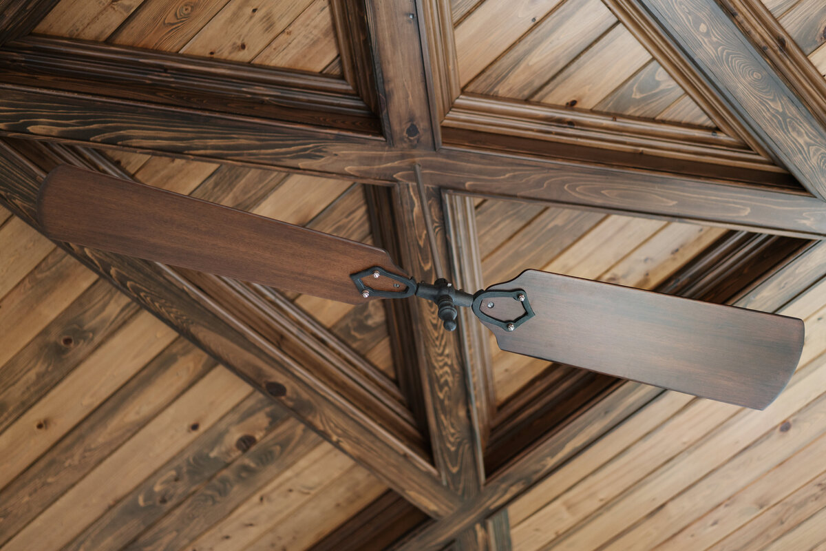 Panageries Residential Interior Design | Italian Country Villa Ceiling and Fan Details