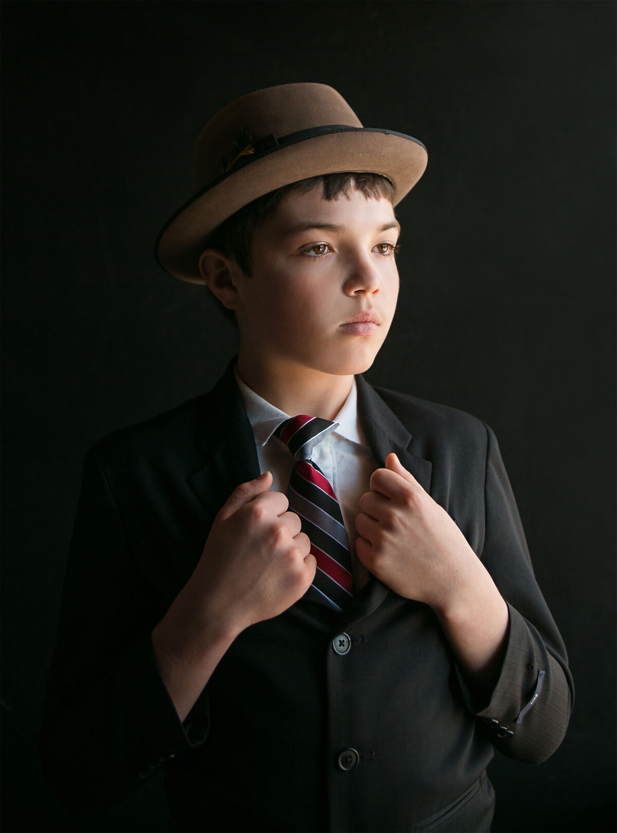 vintage-boy-child-portrait-fedora-hat-heirloom