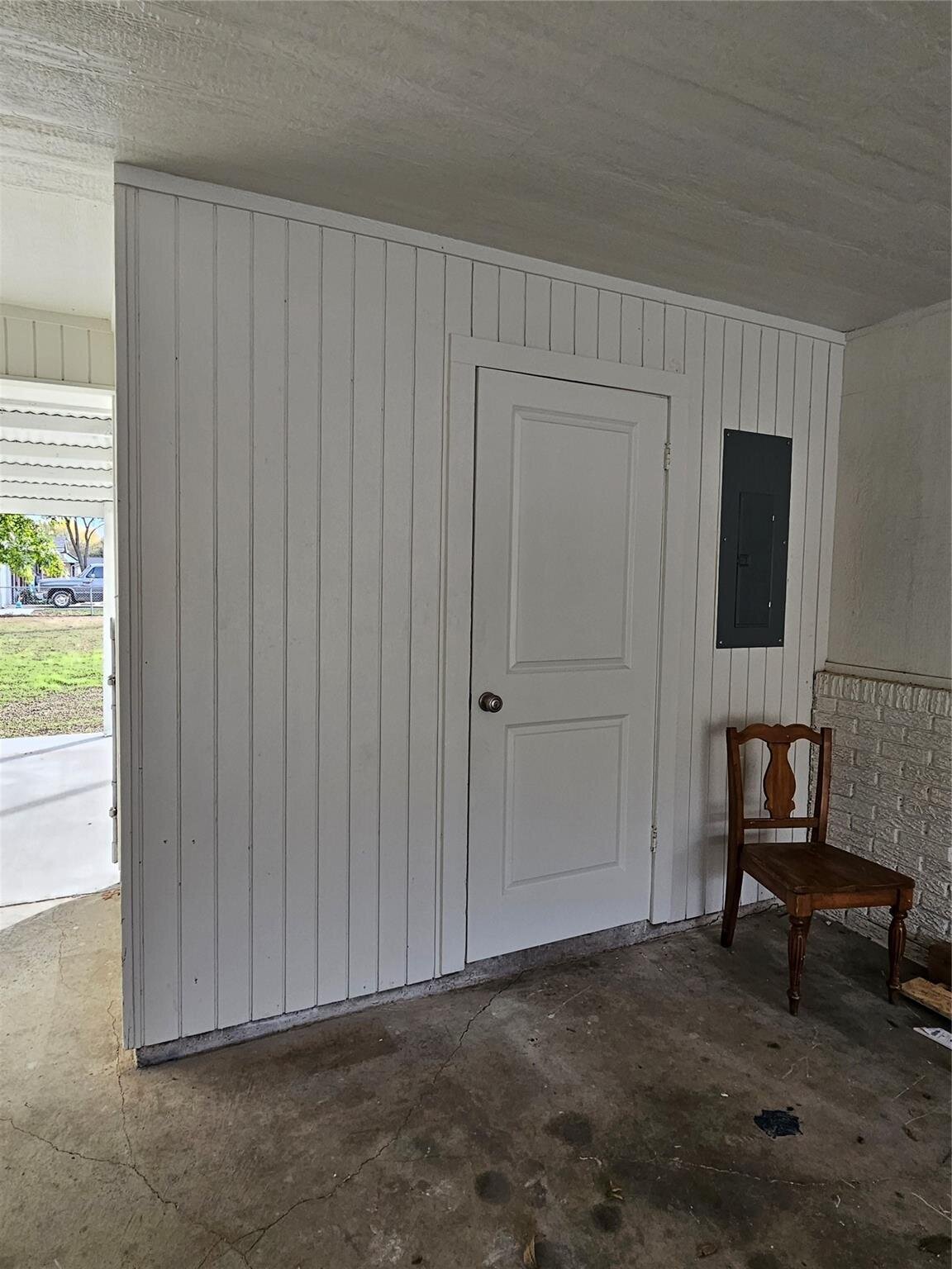 2 bed 1 bath home for sale in Gainesville, Texas - Inside carport