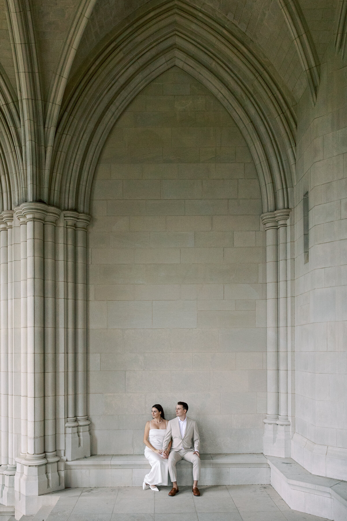 Michelle  Dylans Engagement Session_National Cathedral Washington DC Wedding Photographers_0026