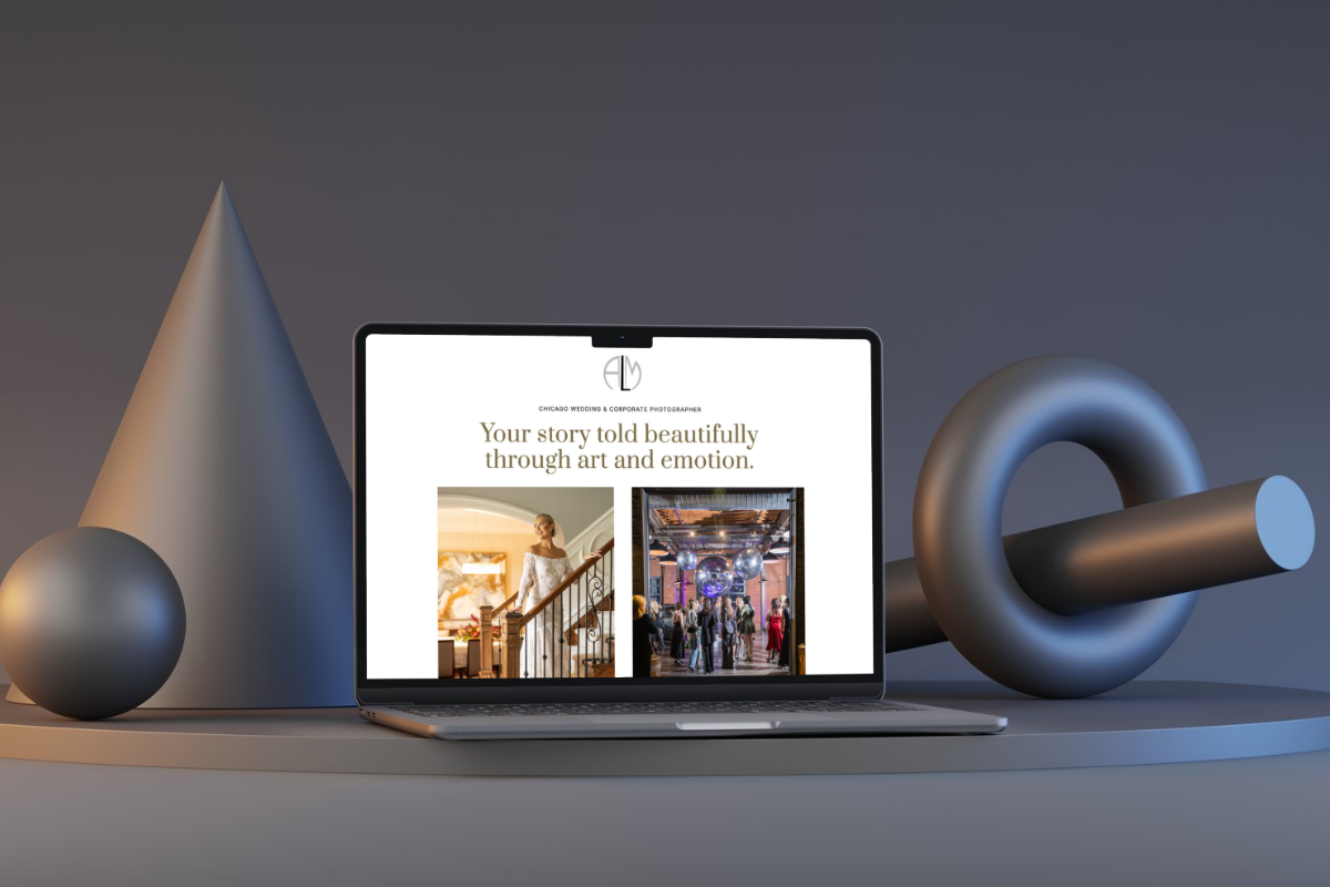 Custom website design for LaCour Images, a Chicago Wedding Photographer