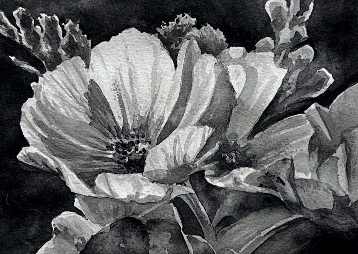 Black-monochrome-floral-gustavis