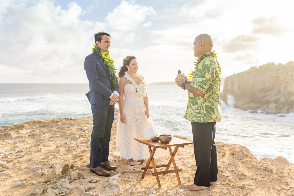 Classic ceremony moment from Kauai wedding photography