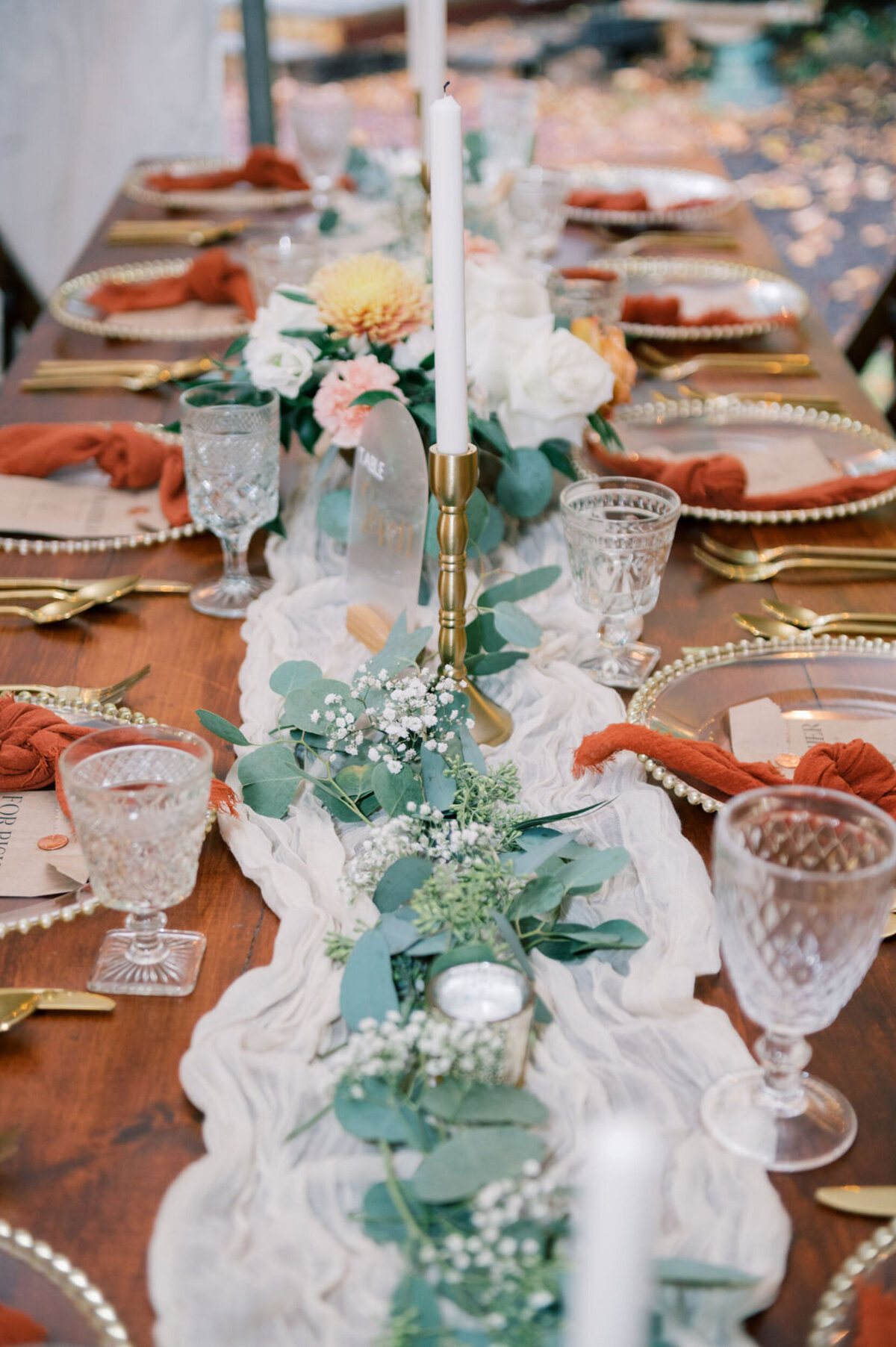 BreAnna and Ryan Wedding - Goblets, Candlesticks, napkins and runners(2)