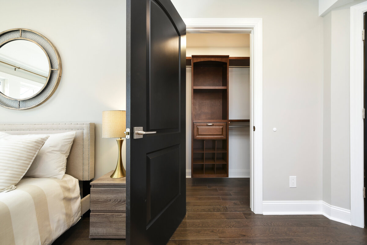 Close-up of decorative accents and neutral tones used in professional home staging