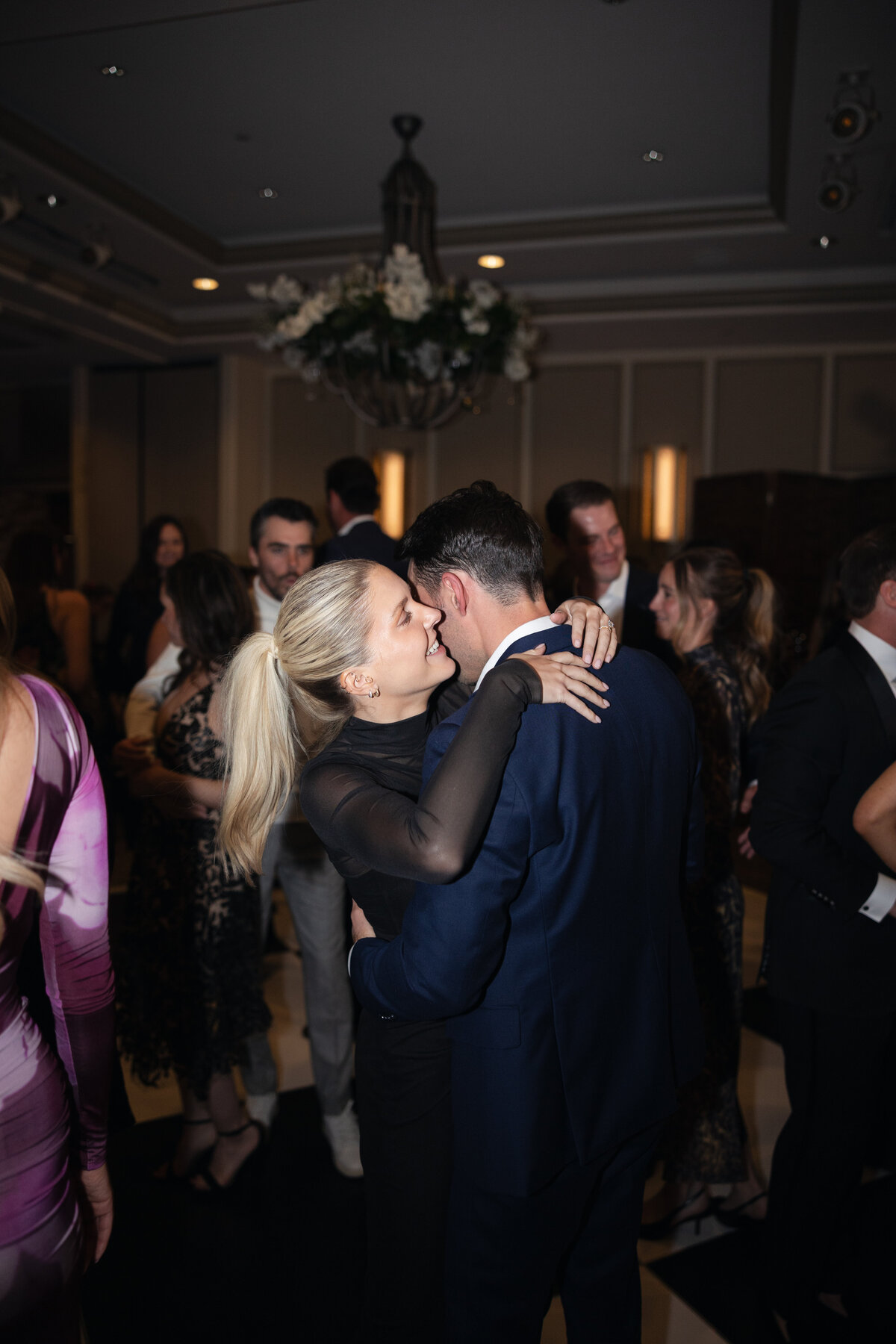 Guests dancing during reception in Paradise Valley, Arizona
