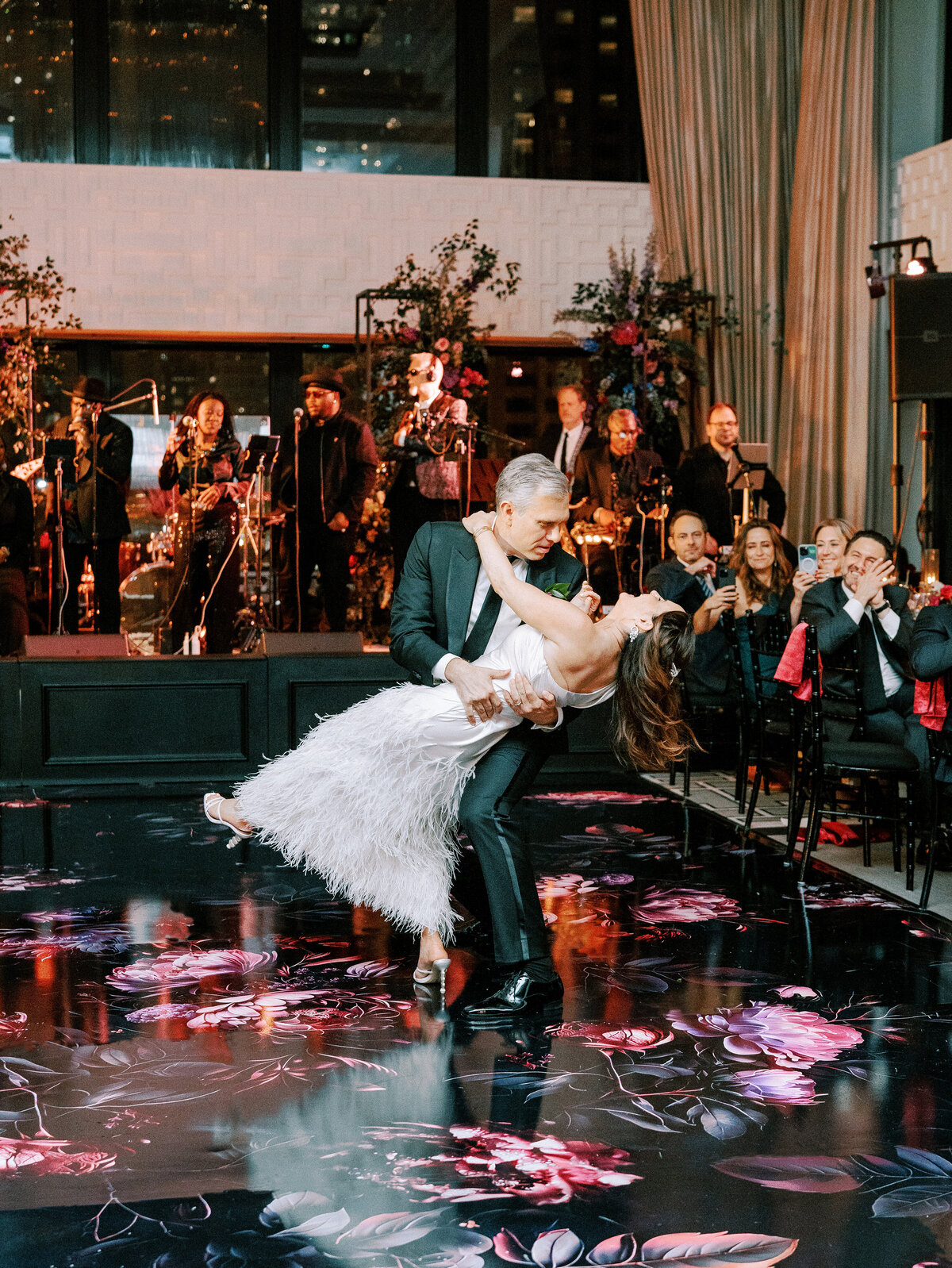 The Langham Hotel - Moody Floral with printed dance floor