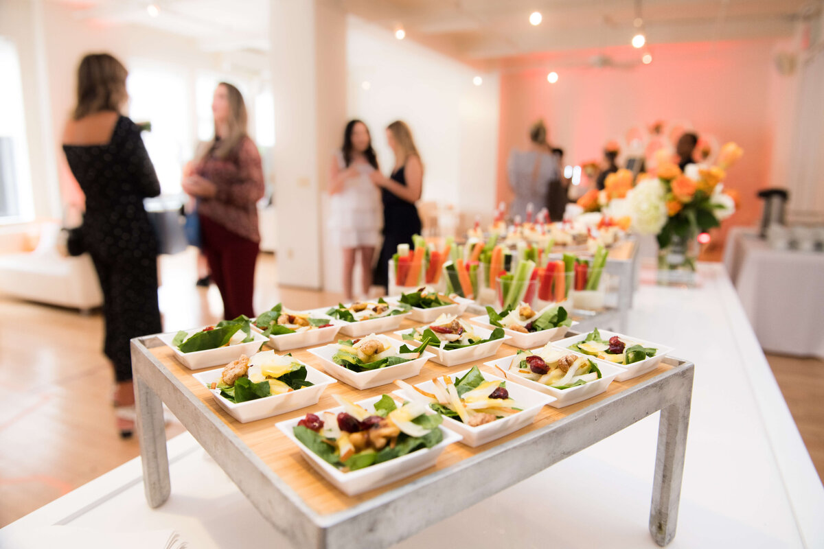 Food at a corporate event