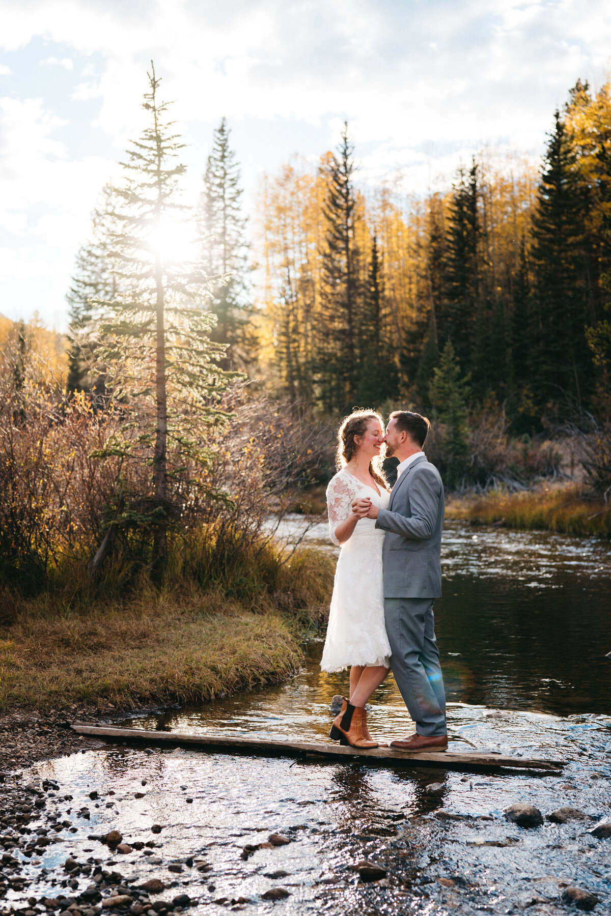 Fall Elopement in Colorado Ghost town