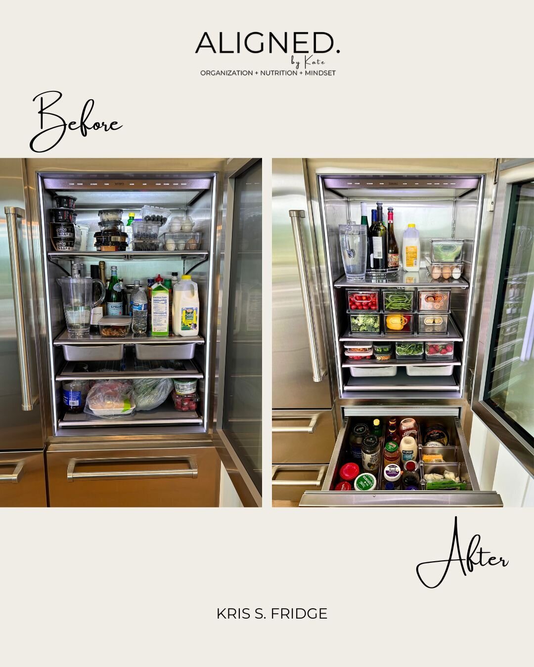 Kris S. Fridge Before & After