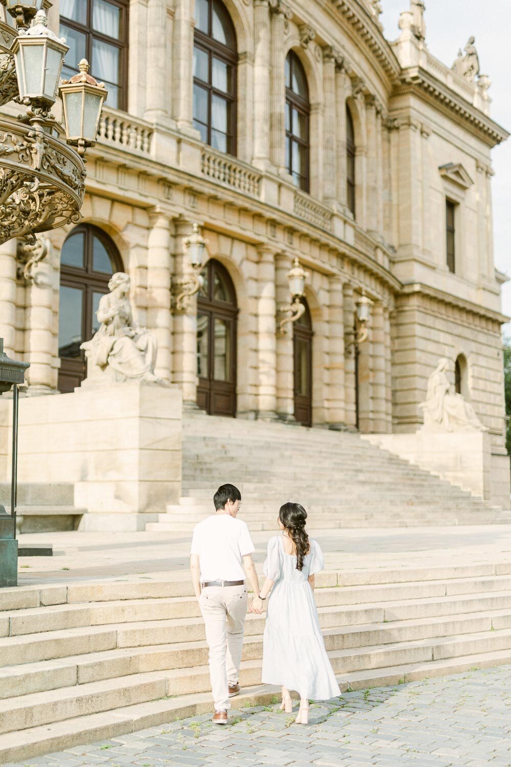 Rudolfinum, Prague couple portrait