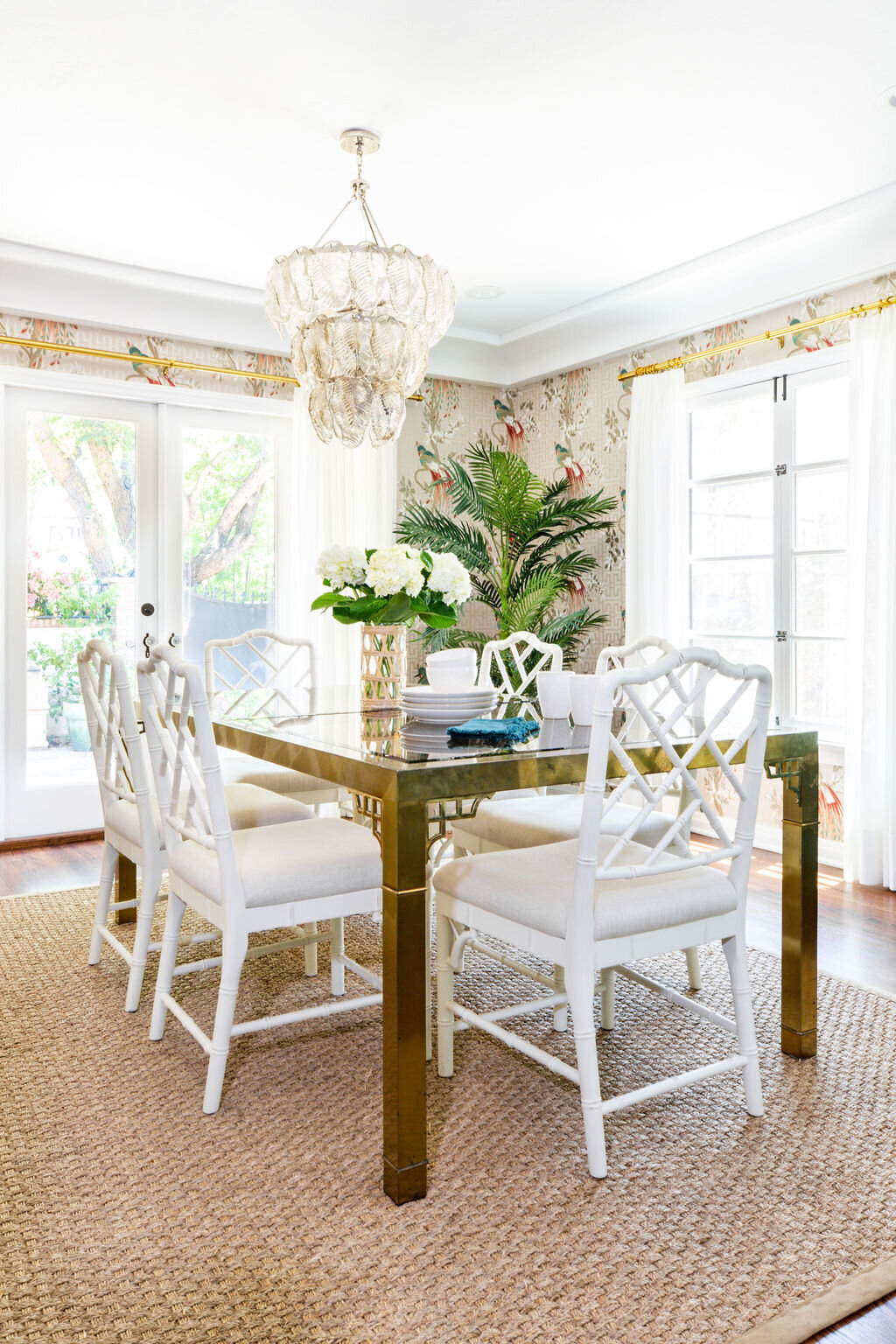 Palm Beach Regency Dining Room interior design Los Angeles California and Fort Worth Texas