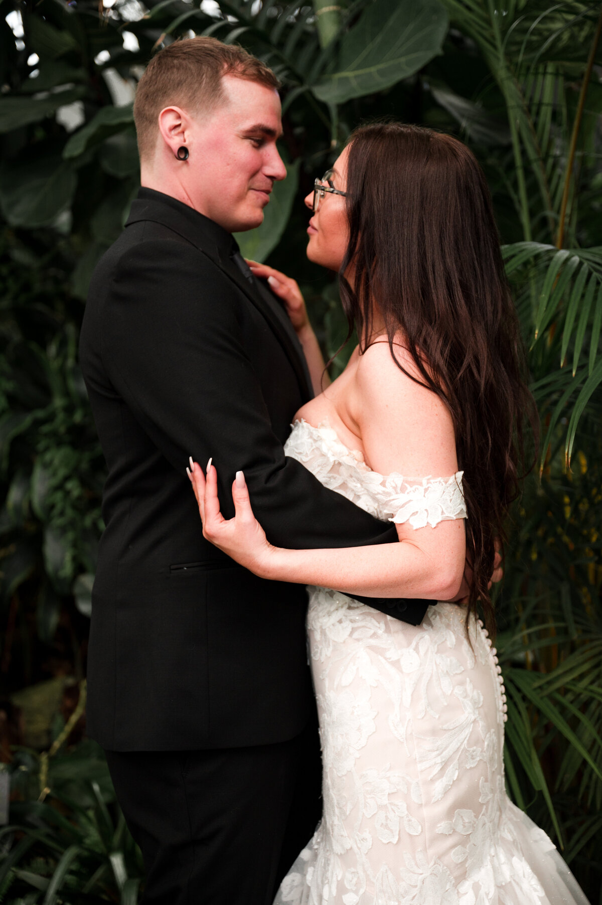 couple on their wedding day