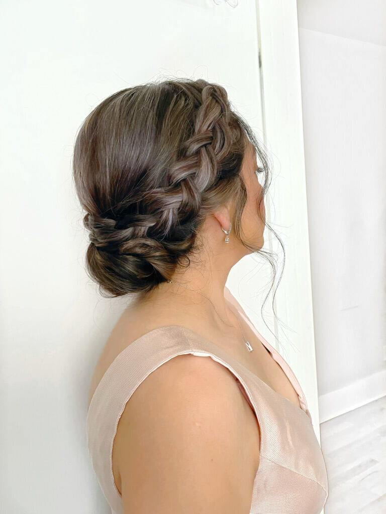 Braided updo