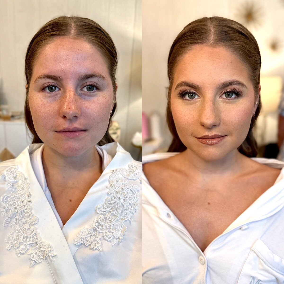 natural bridal makeup, pink soft glam bridal makeup