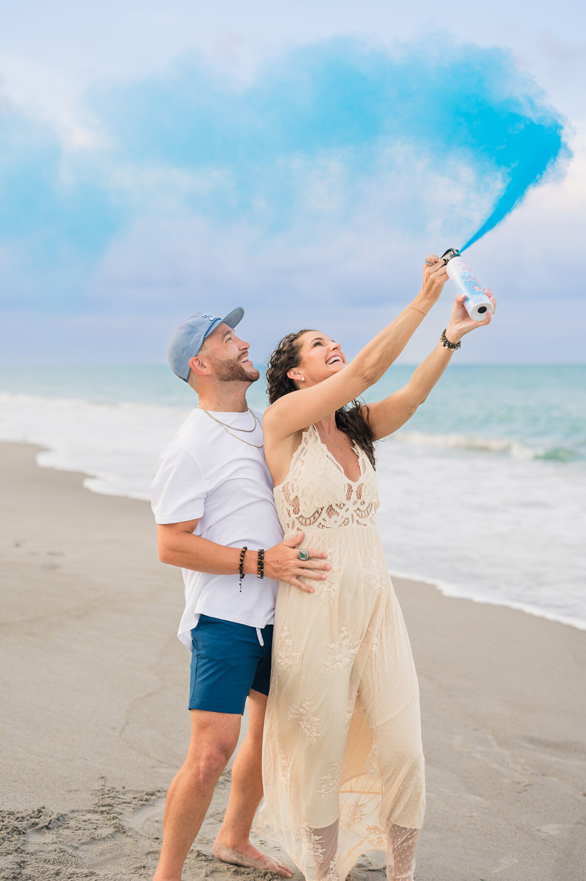 Gender Reveal Melbourne Beach Photography-16