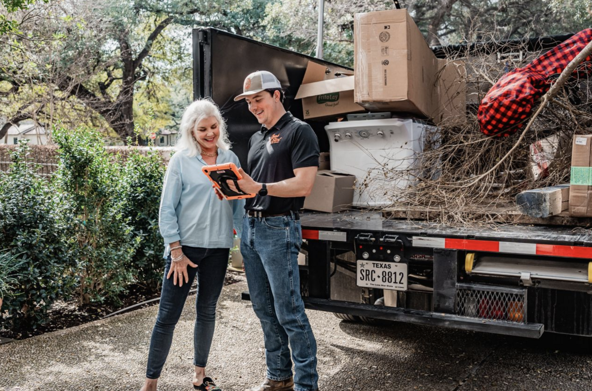 JunkStart junk removal franchise app and operations system