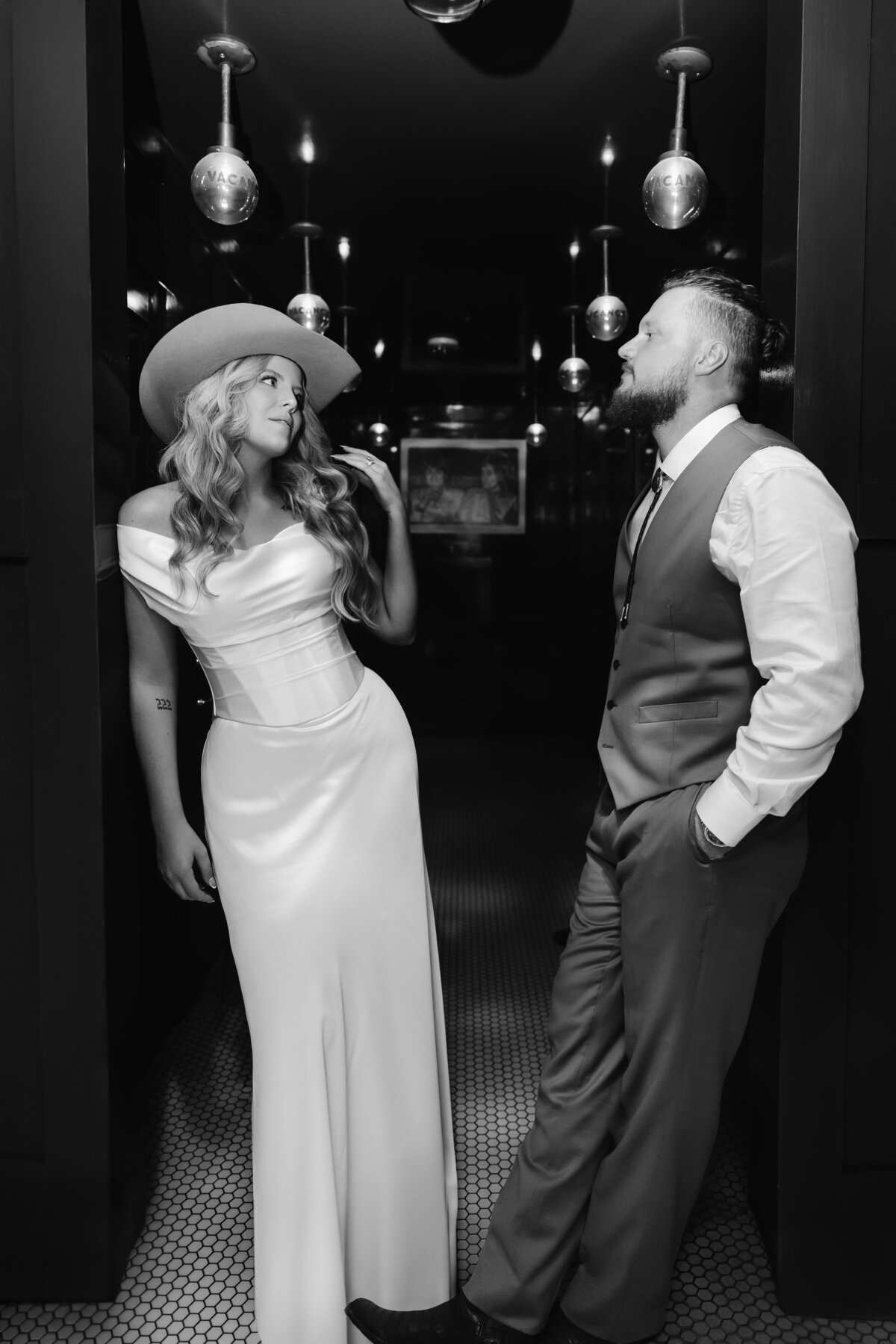 Wedding Photographer documents bride and groom at the Eberly in Austin Texas.