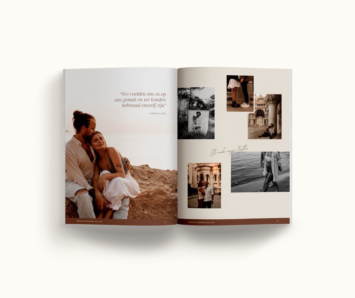 Canva brochure template Blooming Bliss 12