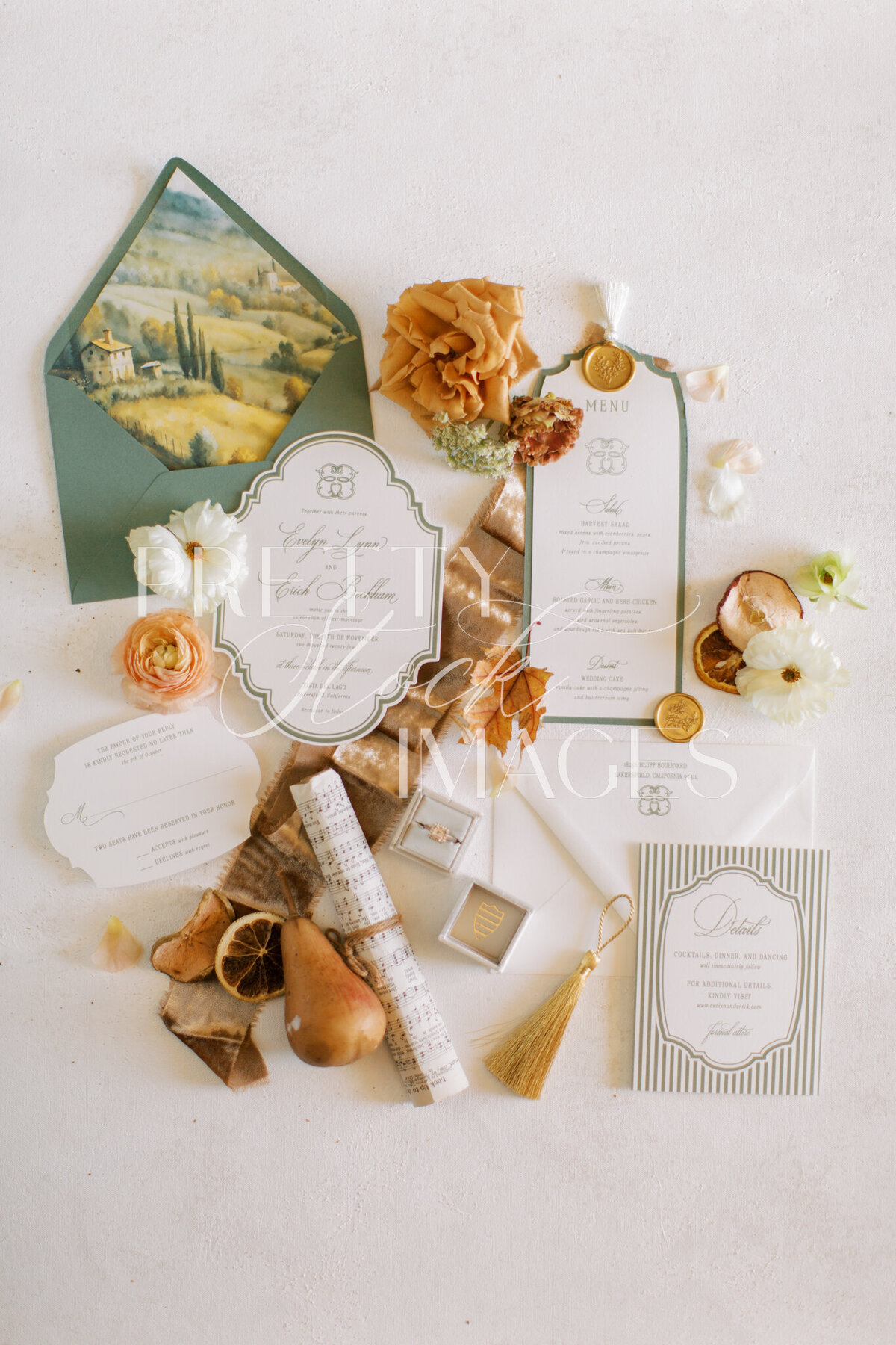 Pretty Stock Images - Fall Wedding Flat Lay-019