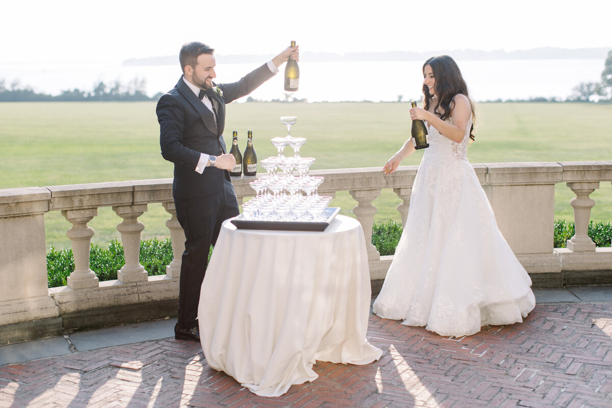 Blithewold Mansion Romantic and Timeless Summer Wedding