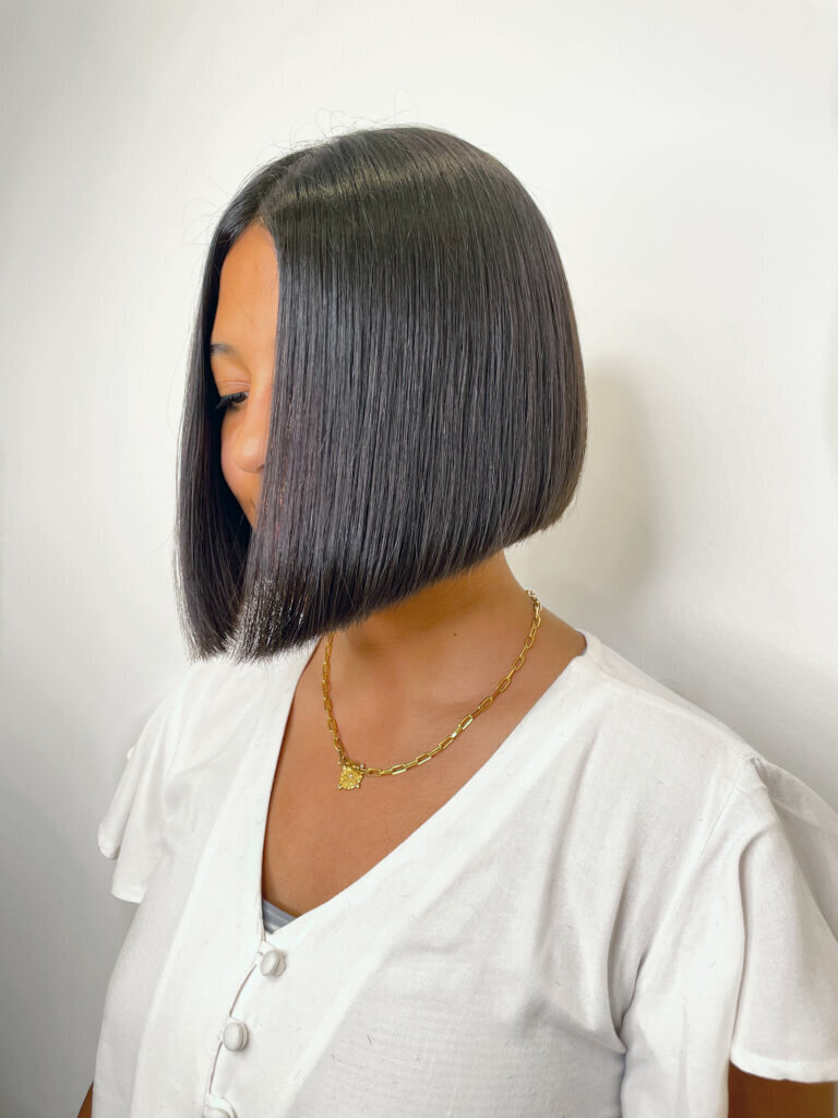 Dark bob haircut 3