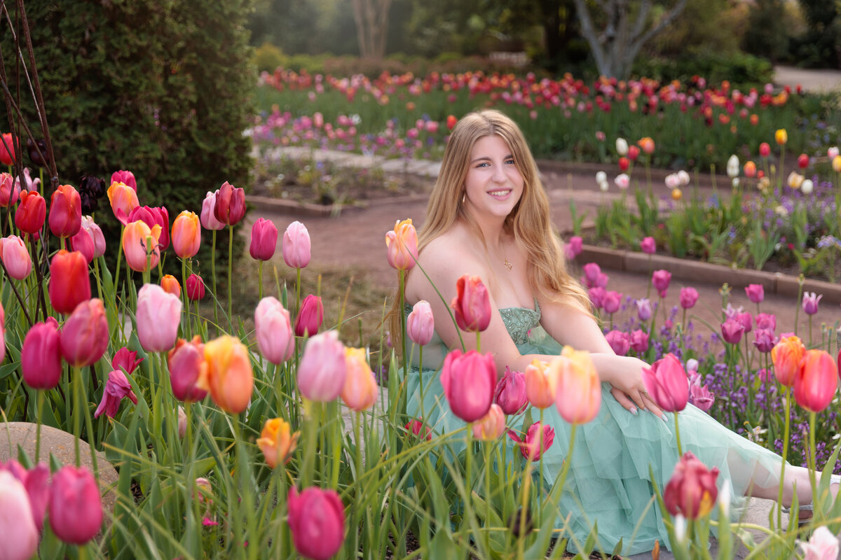 Duke Garden Tulips for senior pictures