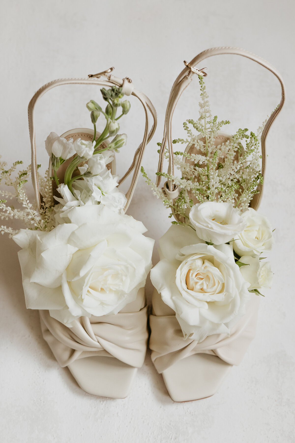 Bridal Florals in Bridal Heels in creative Photo