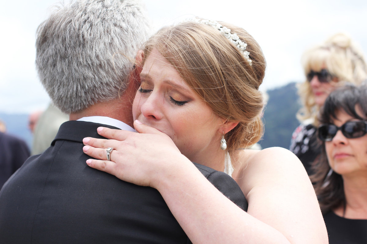 emotional bride first dance with dad
