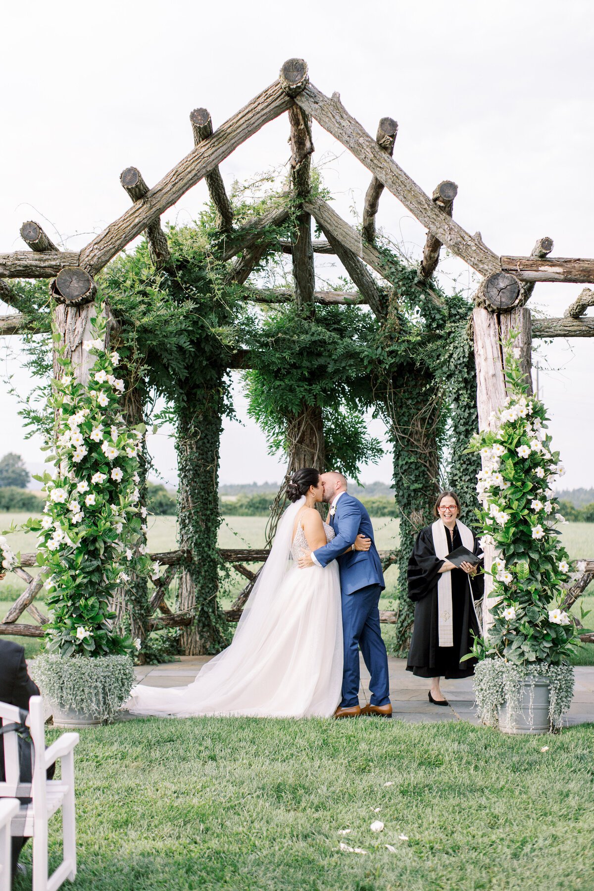 wedding-ceremony-kiss-at-lion-rock-farm