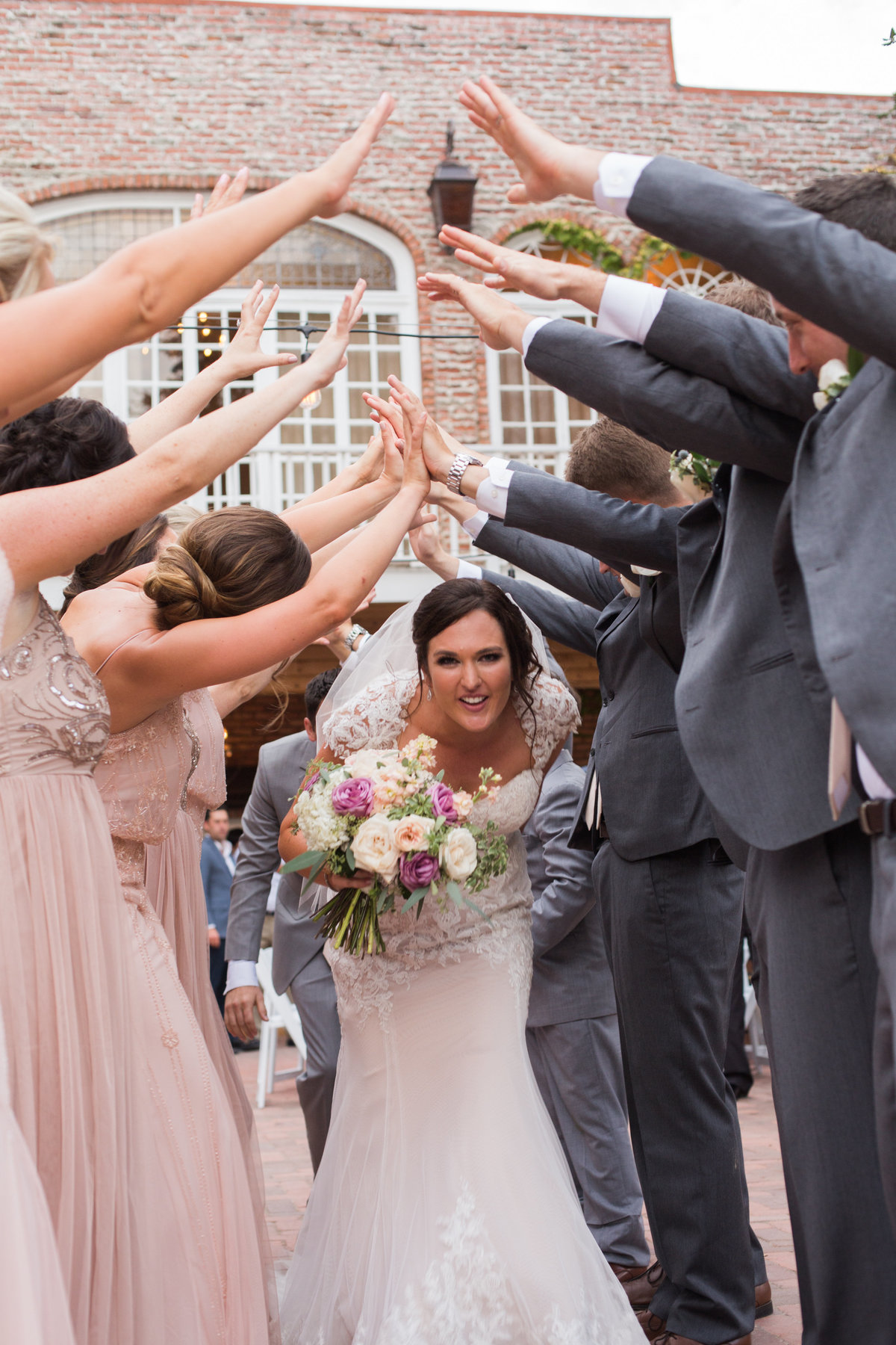 Grand entrance at 1880 Union Hotel Wedding