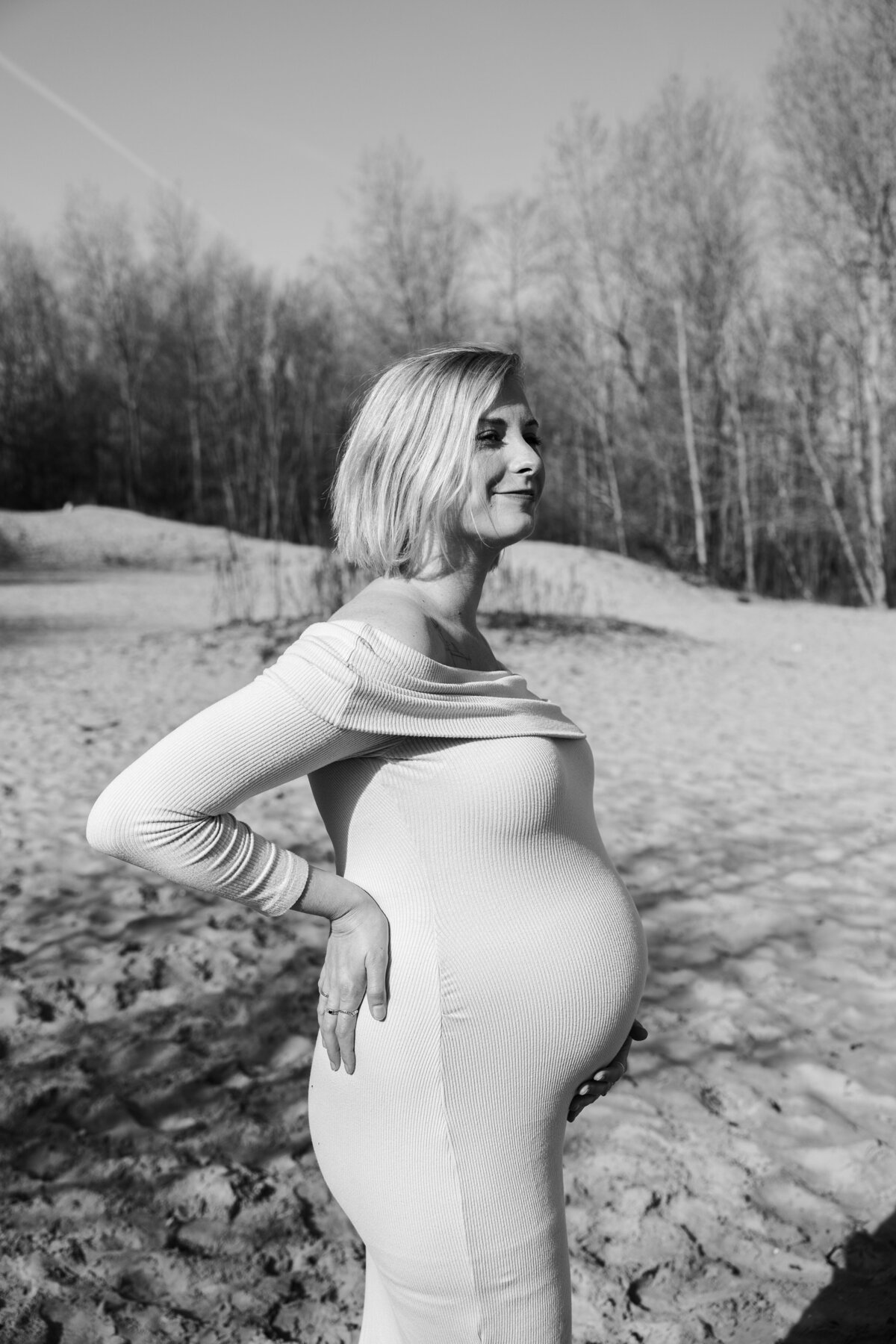 zwangerschapsshoot zandvlakte