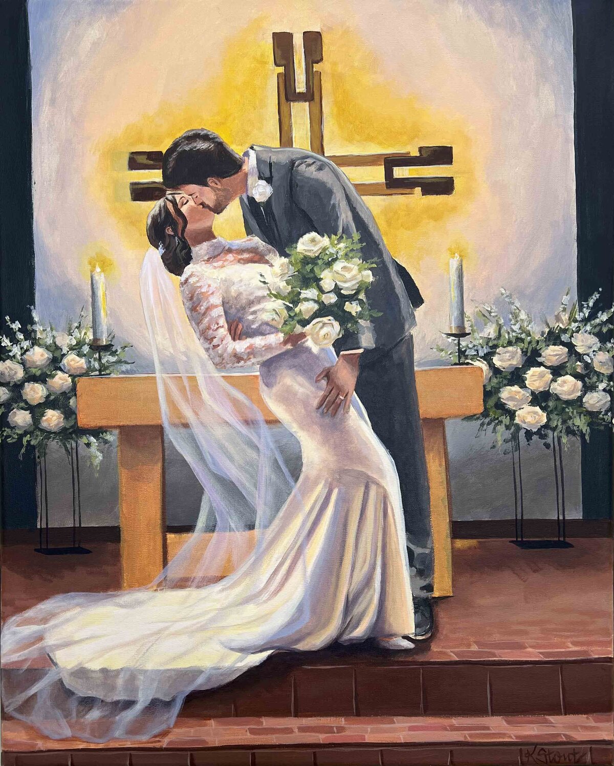 Minneapolis Minnesota Renaissance Live Wedding Painting