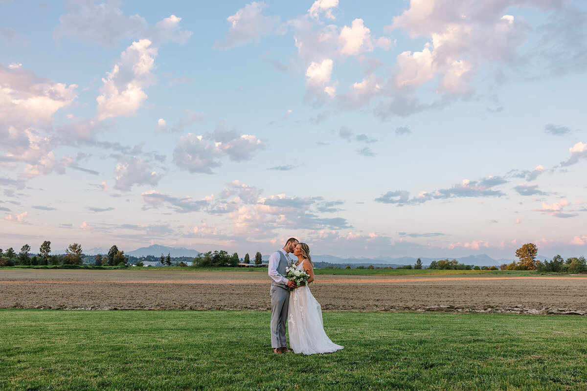 wedding ceremony setup photos at hidden meadows venue