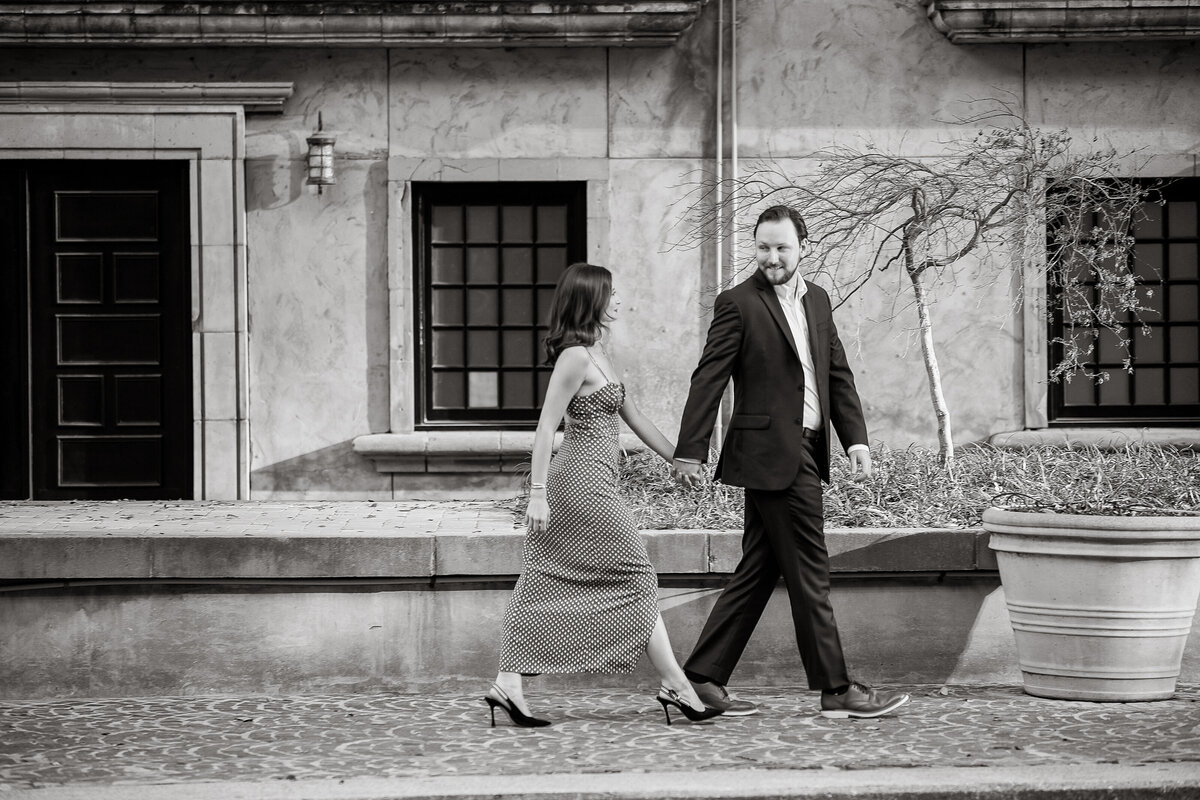 Sidney and John Engagements BW  0070