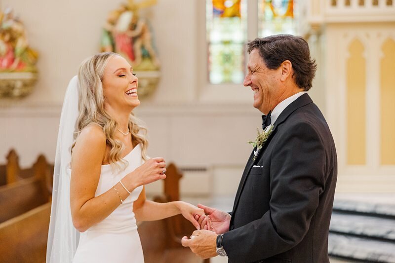 Wedding Ceremony at St. Mary’s in Evansville089
