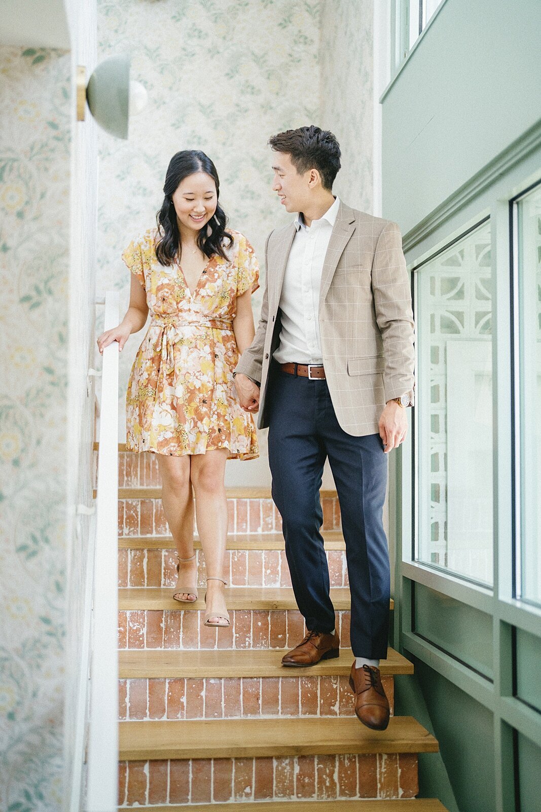 Modern Austin Engagement Photos at the Wish Well House_15