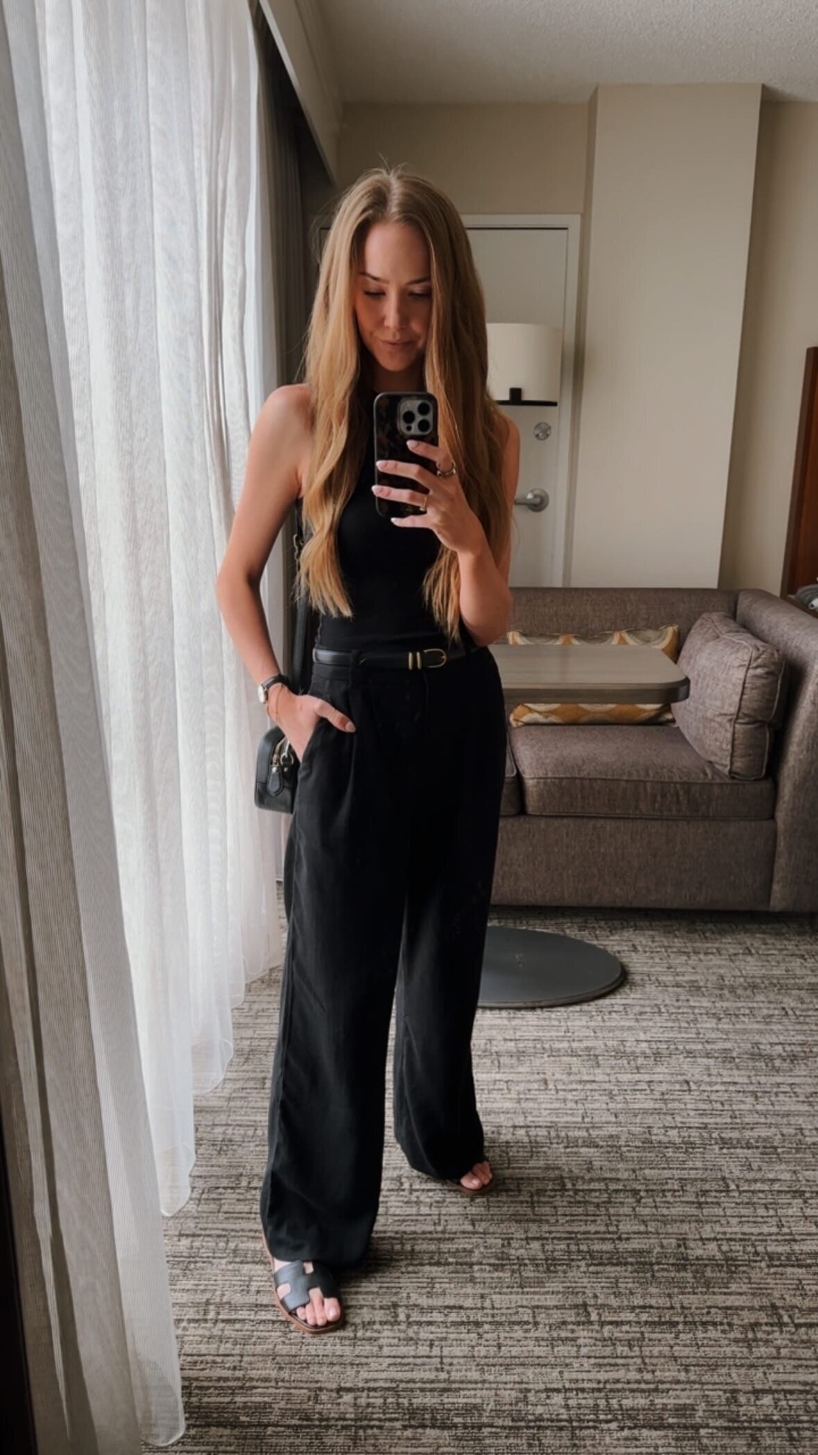 Caroline Wilder Target Tank Abercrombie Linen Pants Steve Madden Sandals RPT Convention