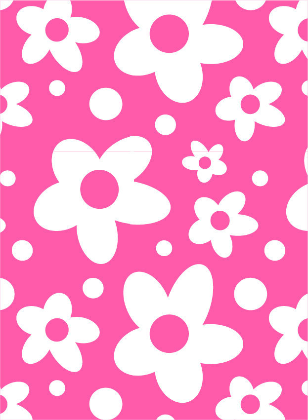 coral white floral