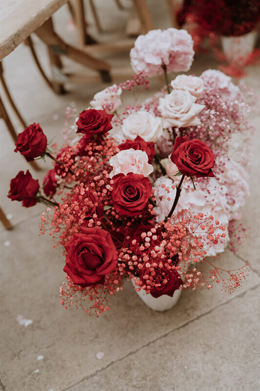 Red and pink roses-491