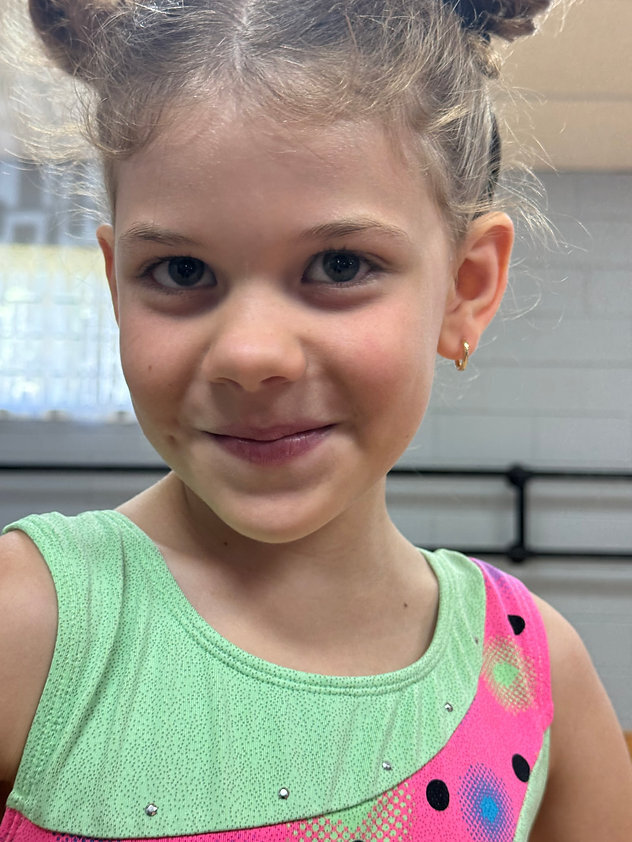 elementary age girl after she started her solo