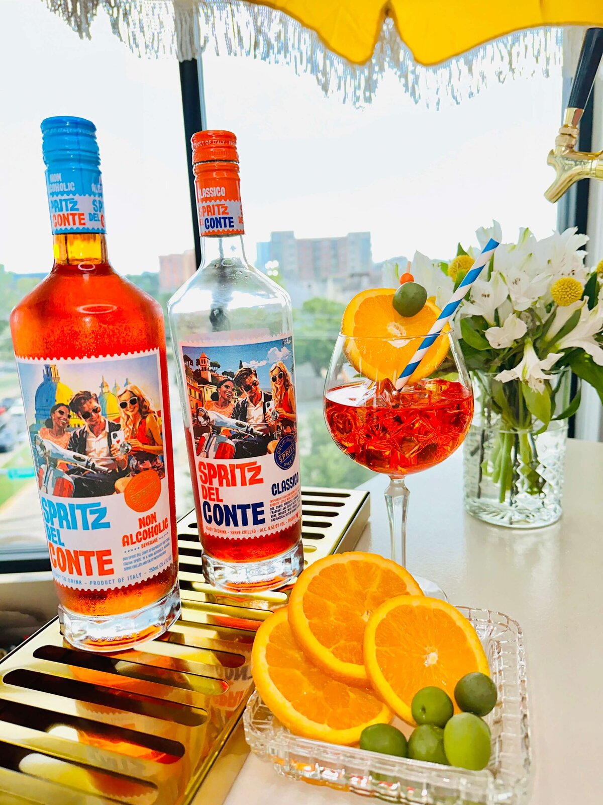 LADIES OF LIBATION LUXURY EVENTS - DOLLY THE CARBONATED COCKTAIL BAR -SPRITZ DEL CONTE