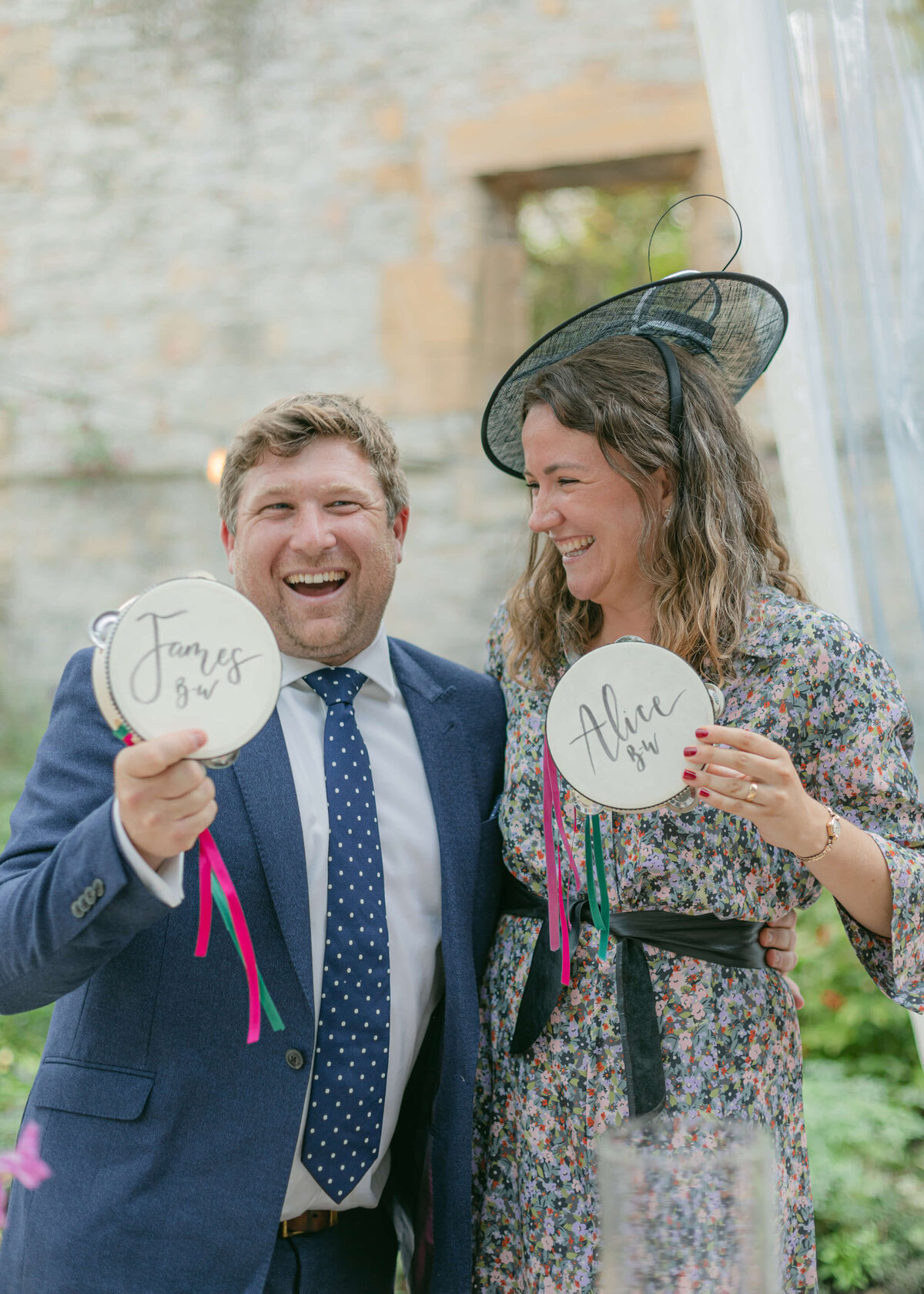 chloe-winstanley-weddings-guests-tambourines