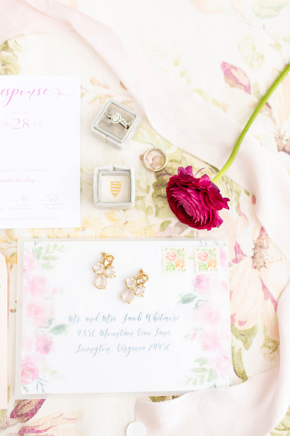 hope taylor workshop vellum floral wedding invitation vintage stamps 4