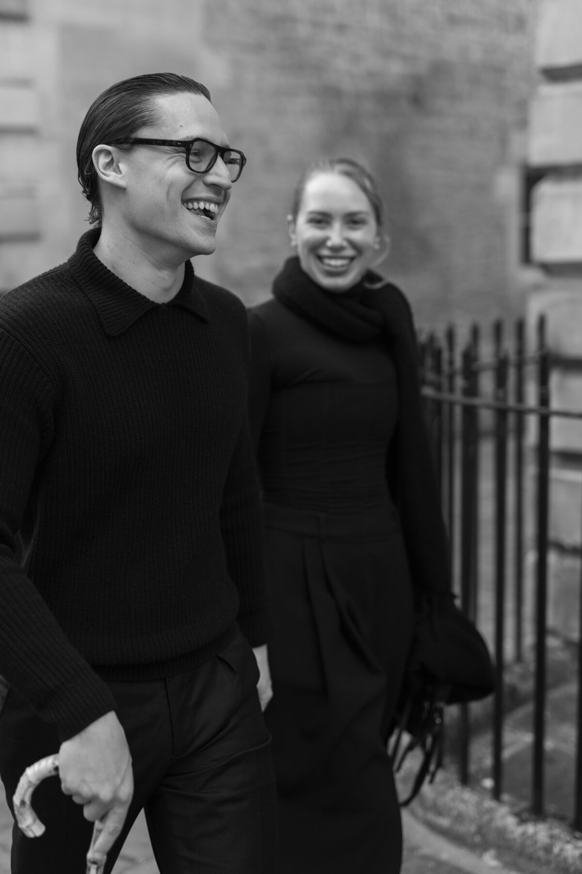 Editorial couple portrait in Bath
