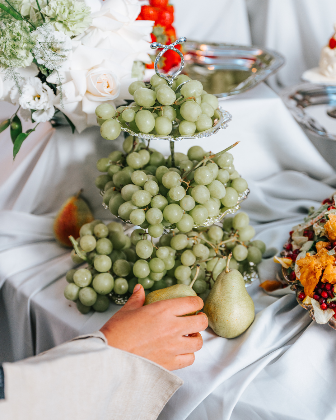 Event food styling and catering setup in London by Nouré & Co